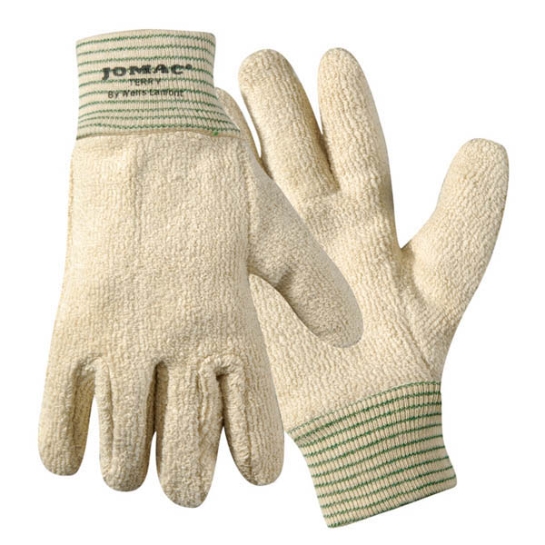 Wells Lamont Jomac® Extra Heavyweight Terry Cloth Cotton Heat Gloves with Knitted Cuffs